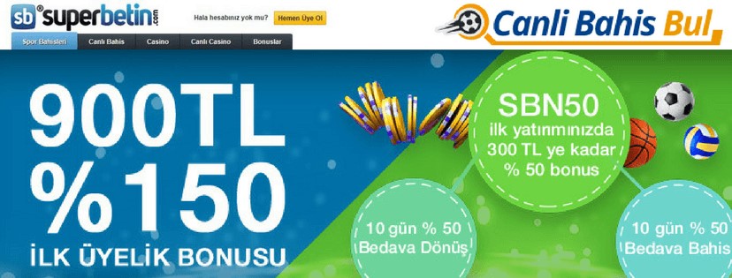 Superbetin İlk Üyelik Bonusu