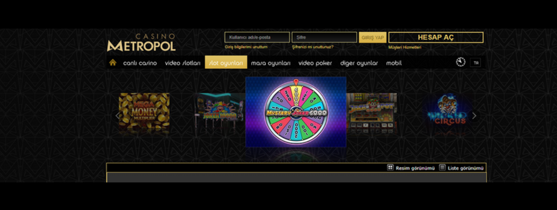 Casinometropol para yatırma ve çekme