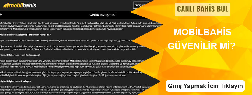 Mobilbahis Güvenilir mi?