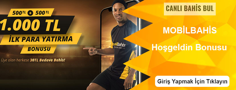 Mobilbahis Hoşgeldin Bonusu 1000 TL