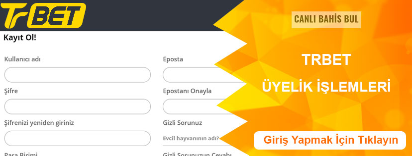 Trbet Hesap Açma