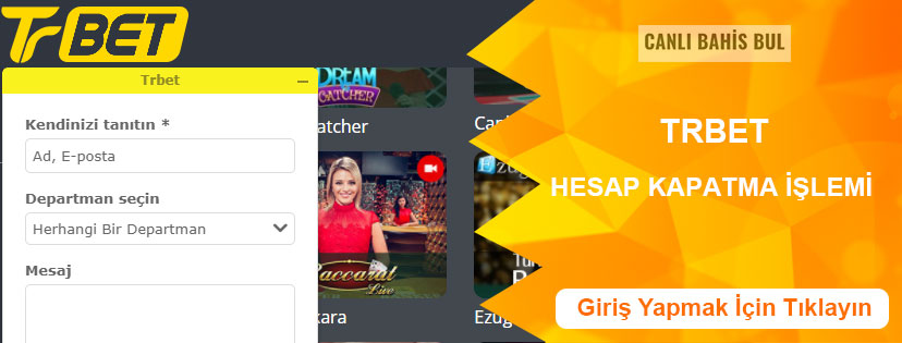 Trbet Hesap Kapatma