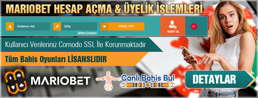 Mariobet Hesap Açma Üyelik İşlemleri