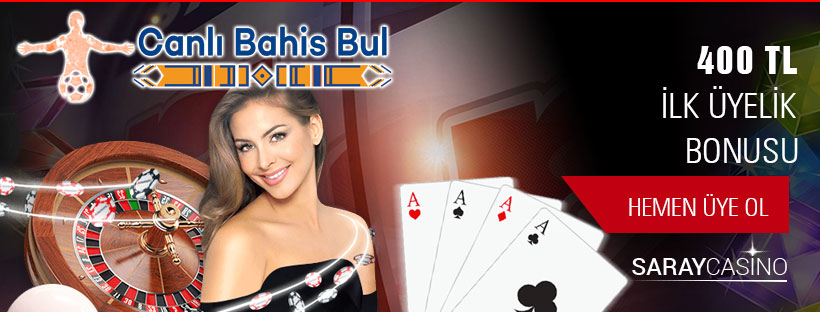 Saraycasino İlk Üyelik Bonusu 400 TL