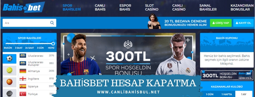 Bahisbet Hesap Kapatma