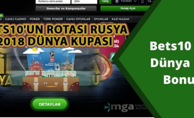 Bets10 casino dünya kupası bonusu