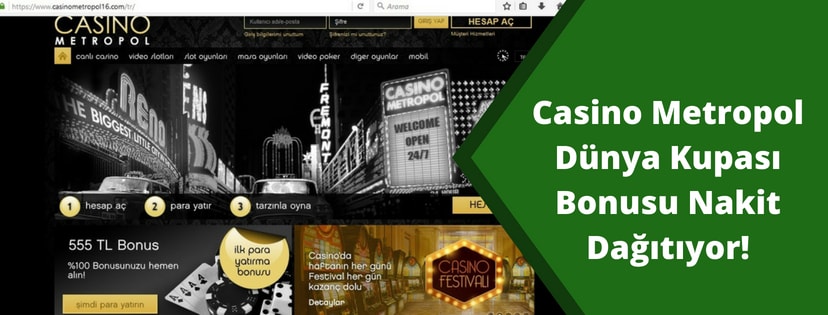Casino metropol Dünya Kupası Bonusu
