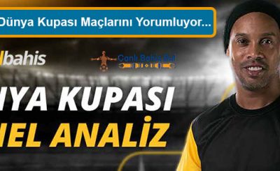 Ronaldinho Mobilbahis'te Dünya Kupası Maçları yorumluyor