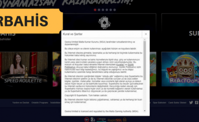 Superbahis Canlı Bahis Kuralları