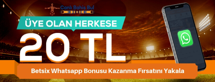 Betsix whatsapp bonusu